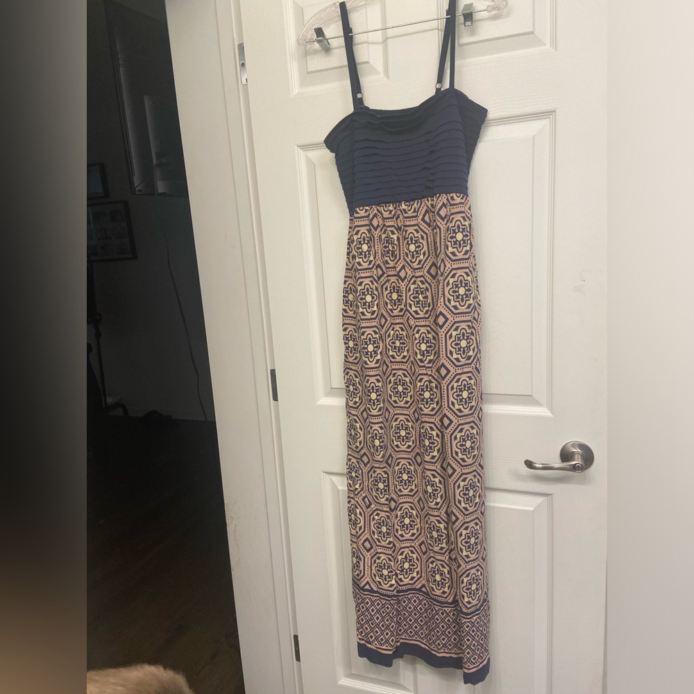 Anthropologie Patterned Maxi Dress M
